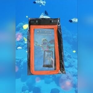 Universal Waterproof Phone Case Color Orange (New)